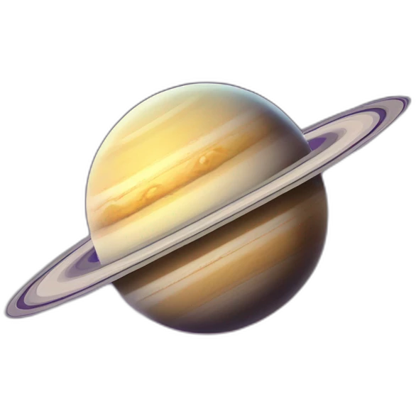 planet Saturn with a cartoon beaming face with smiling eyes emoji