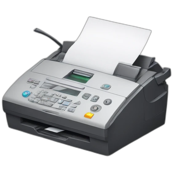 fax machine emoji