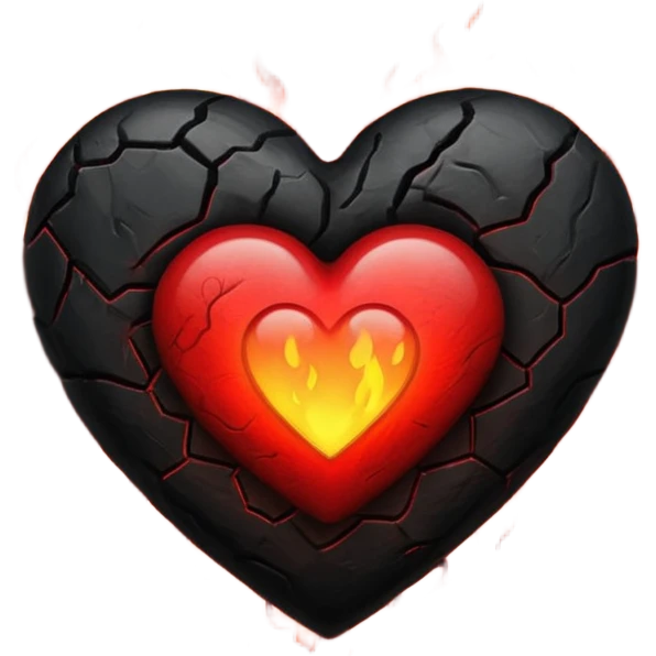 Black and red heart on fires, these are awesome can I get some option that are similar. The difference would be taking out the flame symbol in the middle  emoji