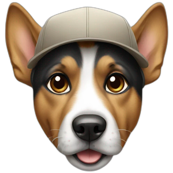 dog with cap emoji