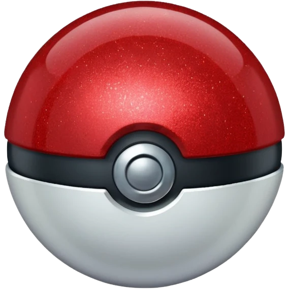 red glitter pokeball  emoji