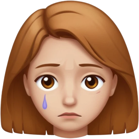 sad emoji with bruise under eye emoji