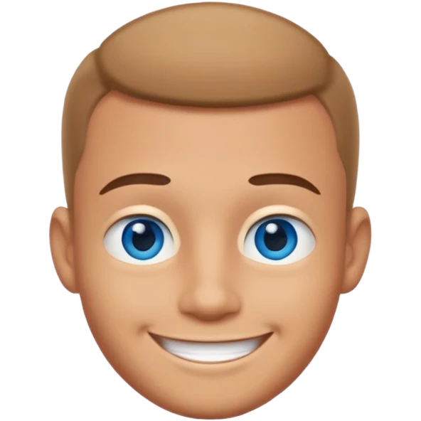 very big head and small body proportion male cartoon emoji