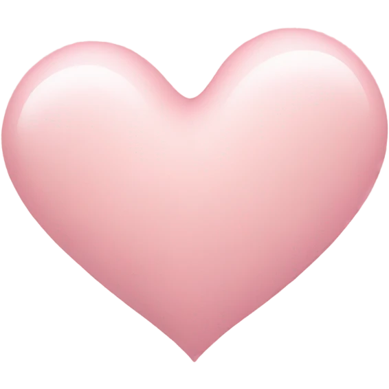 Light pink heart emoji