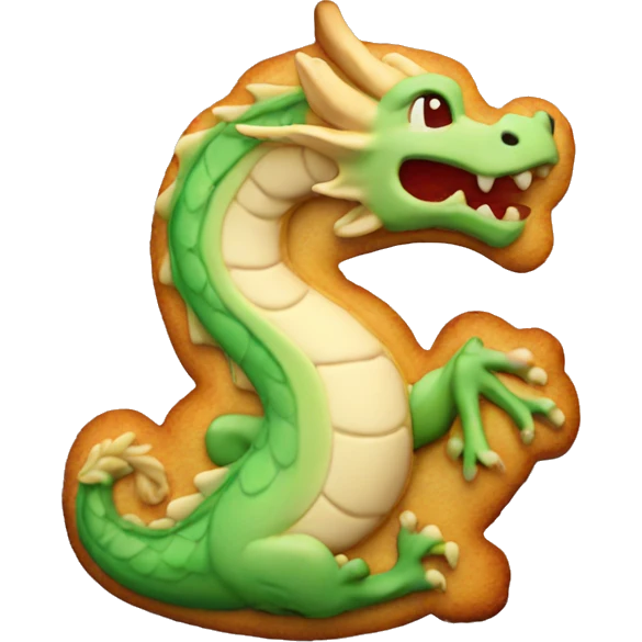 lotus dragon cookie emoji