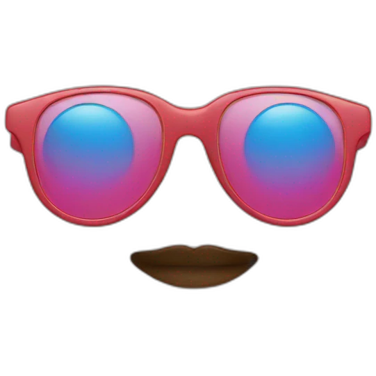 Two sunglasses on face emoji