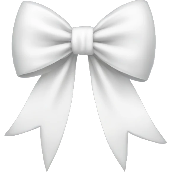 White bow emoji