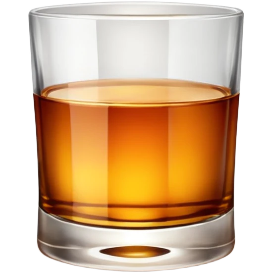 glass of whiskey, no splashes emoji