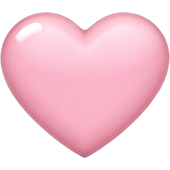 Light pink heart emoji