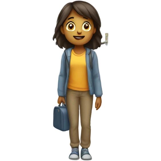 pick up daughter from school emoji