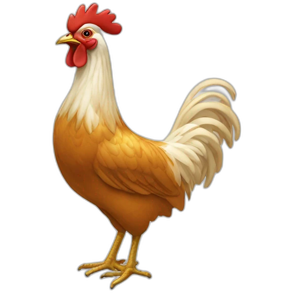 Poule doré emoji