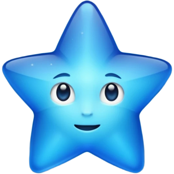 Étoile bleu emoji