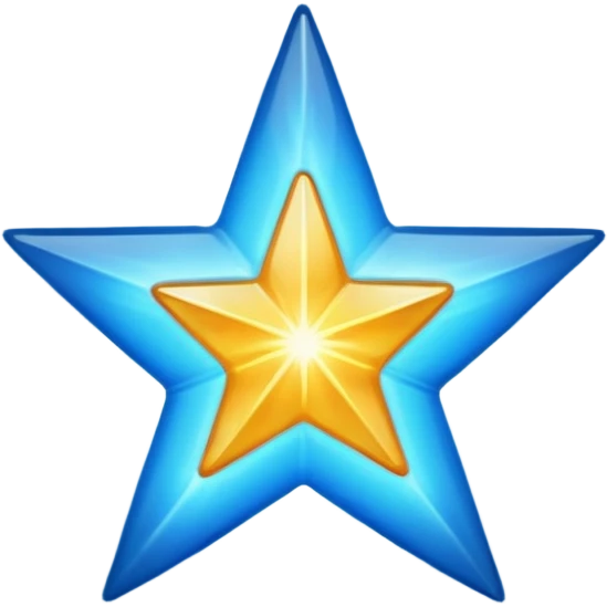 blue version of a ⭐ emoji