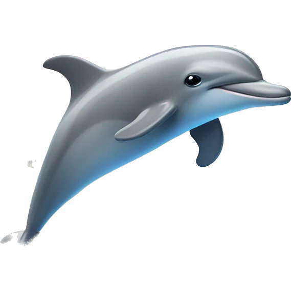 dolphin jumping out of the water with rainbows and sparkles behind it  emoji