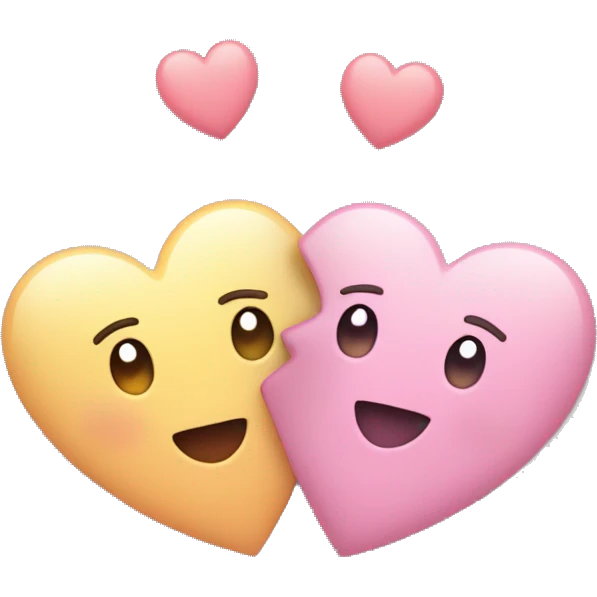 Couple-of-hearts-coloured-pastel-shade emoji