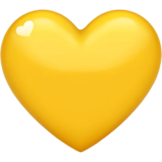 simple yellow heart emoji