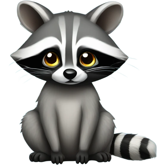 coquette raccoon  emoji