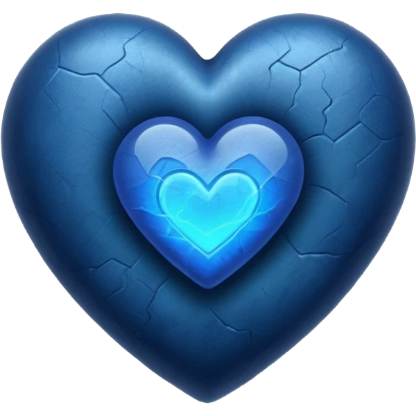 retro heart dark blue aesthetic emoji