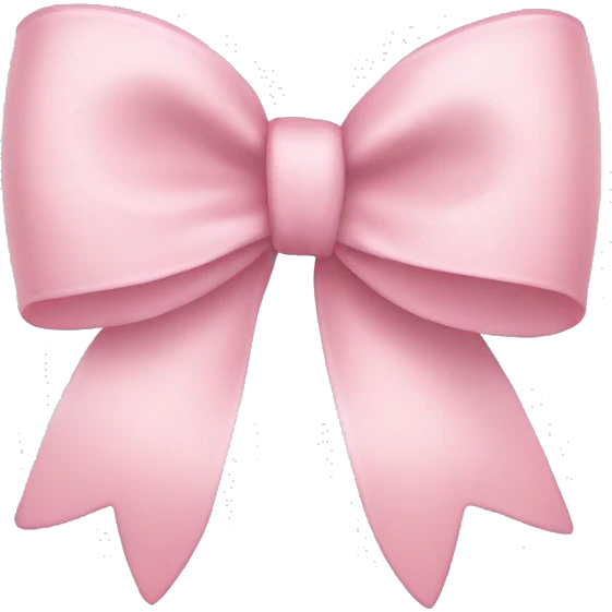 Light pink bow emoji