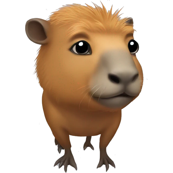 Superhero capybara  emoji