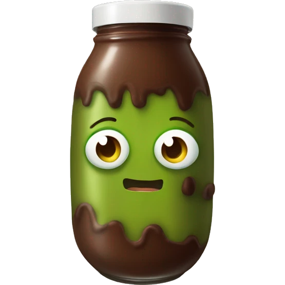 pickle with chocolate milk emoji