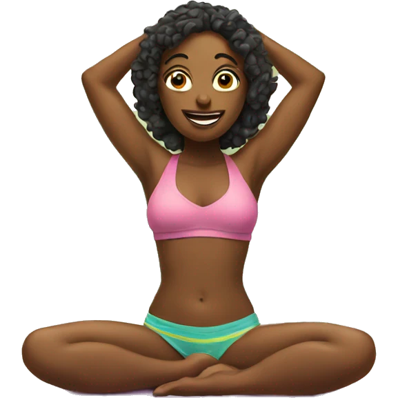 bikini yoga emoji