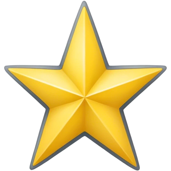 Half yellow gray star emoji
