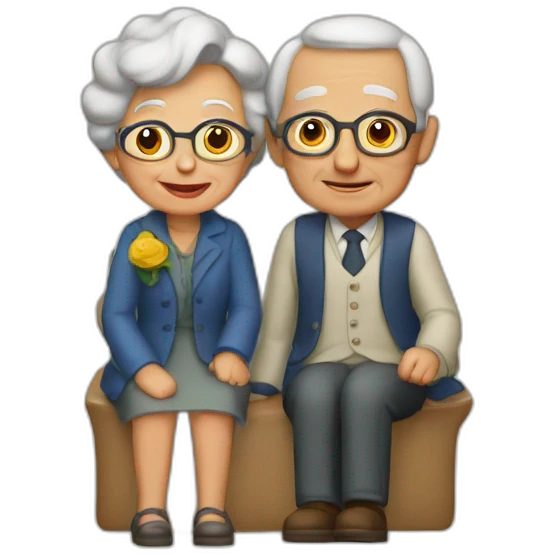 pareja de ancianos emoji