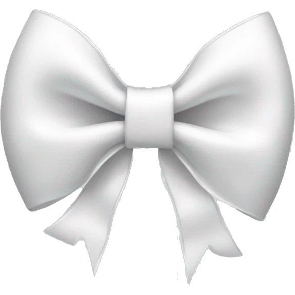 White bow emoji