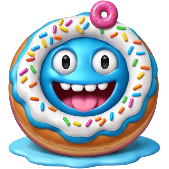 donut monster emoji