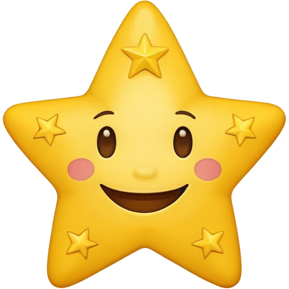 minimalist smiling star emoji emoji
