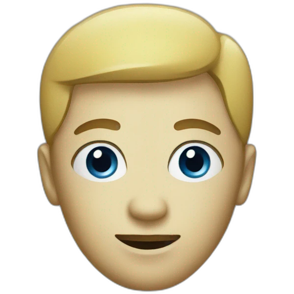 blue dummy emoji
