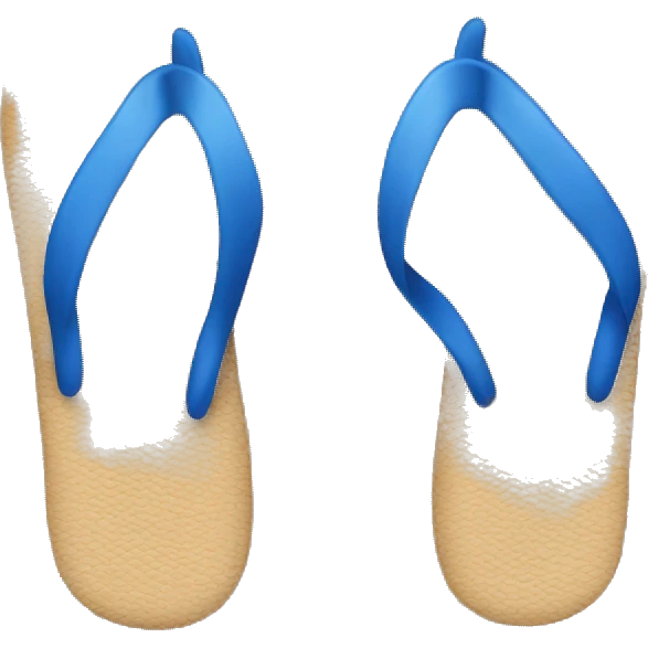 Blue flip flops emoji