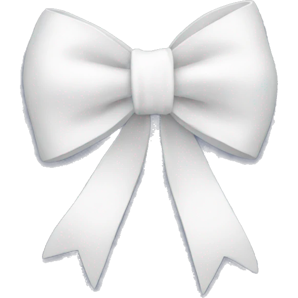 white bow emoji