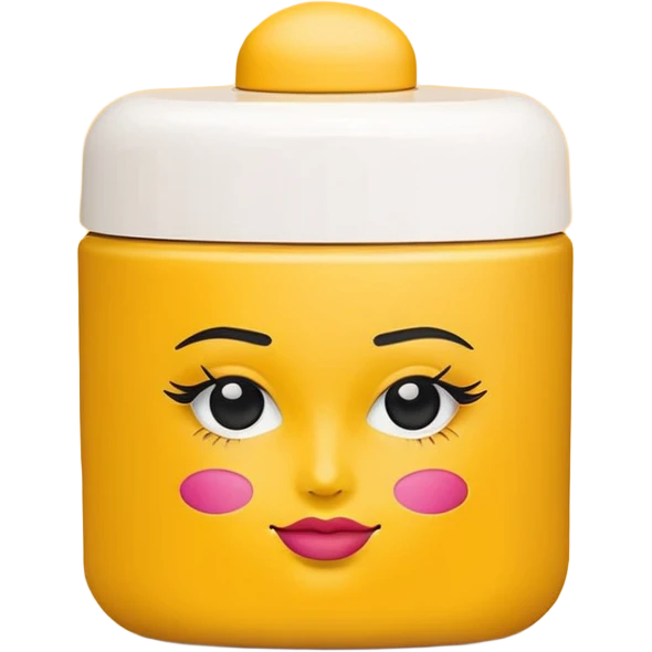 yellow makeup packaging emoji