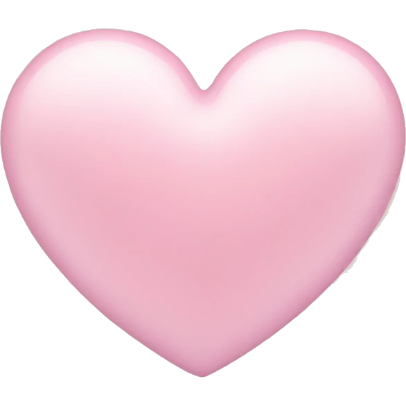 Pastel pink heart emoji