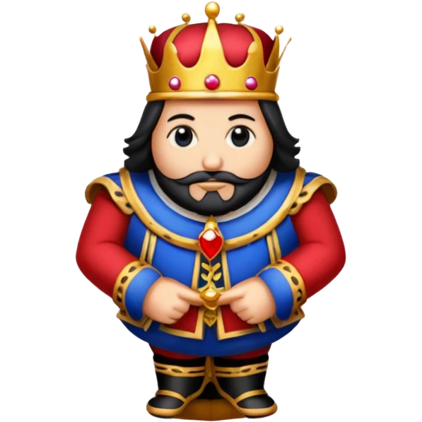 Solitaire card king emoji