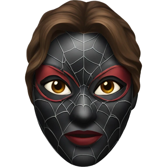 spiderwoman mask emoji