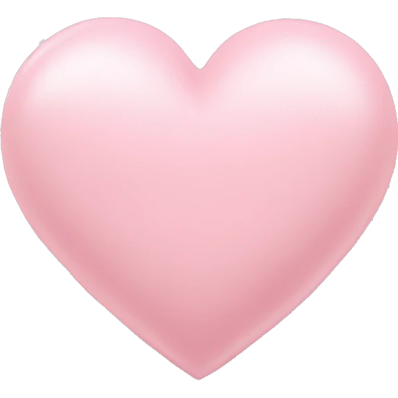 light pink heart  emoji
