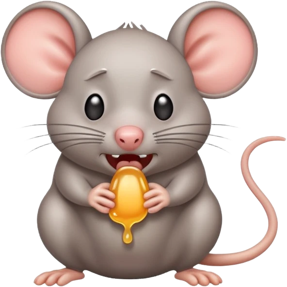Rat crying fart  emoji