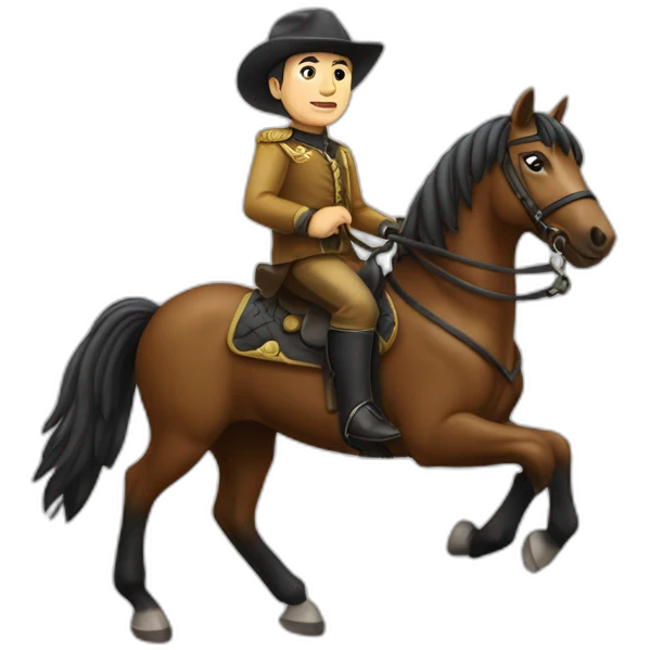 Grenbenikov sur un cheval emoji