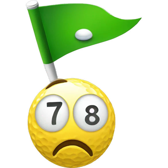 Golfer hitting a hole in one emoji