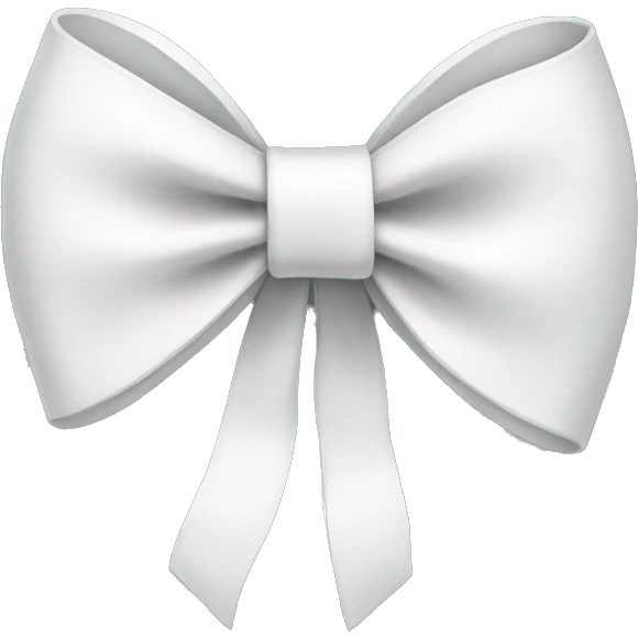 white bow emoji
