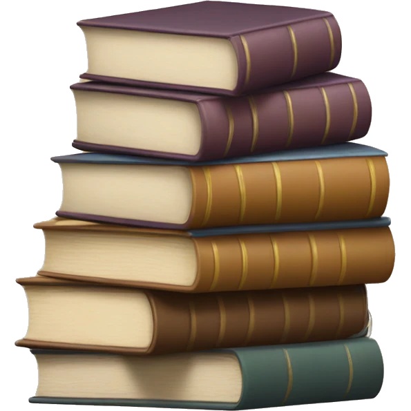Stack of books emoji
