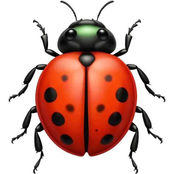  cute GREEN lady bug emoji