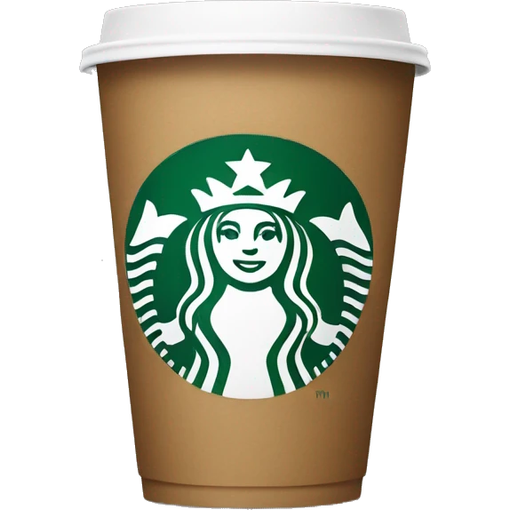 Starbucks coffee cup emoji