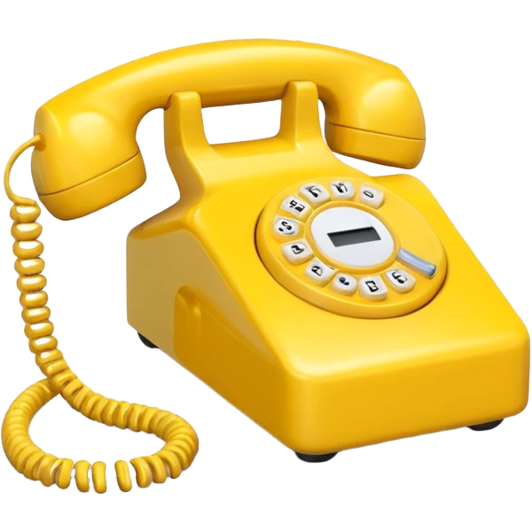 Yellow phone emoji