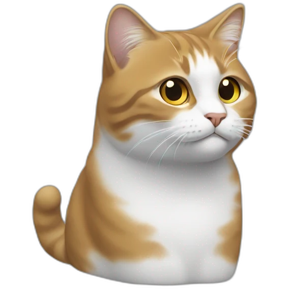 Un chat sur une météorite emoji