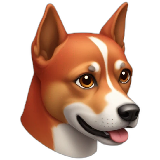 Chien rouge emoji