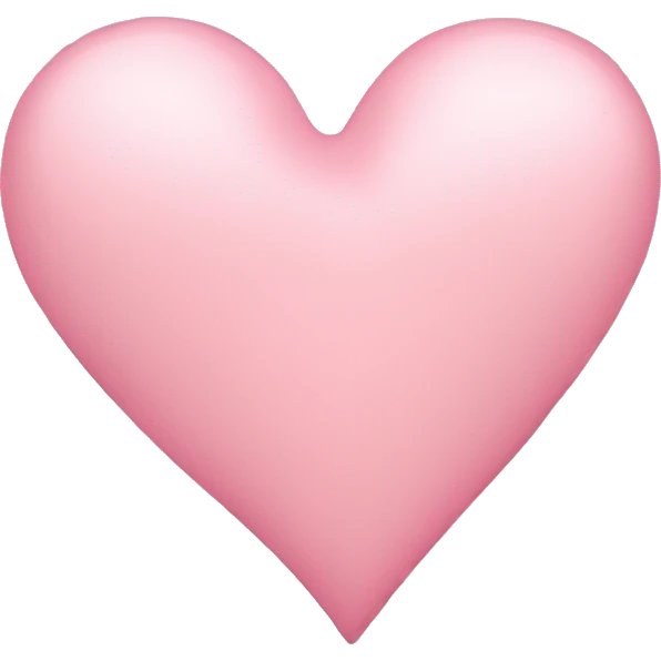 Light pink heart emoji